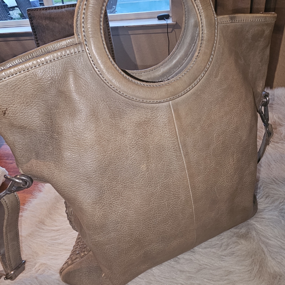 Bed Stu Tan Woven Leather Crossbody Bag - Picture 4 of 5